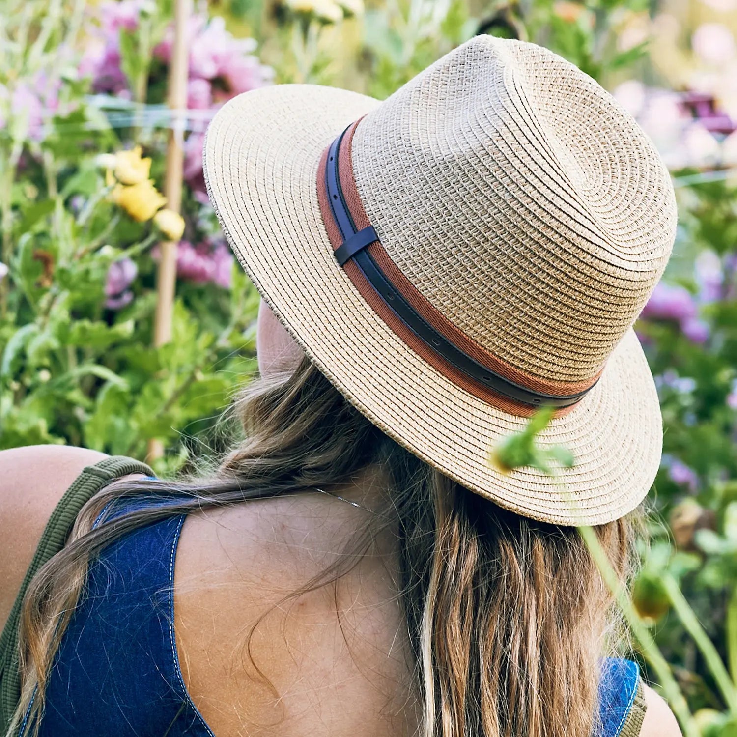 360FIVE Everyday Hoed - Hardy Fedora Camel Tuinhoed met Zonbescherming
