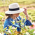 360FIVE Everyday Hat - Yucca Fedora Ivory Sun Hat for Gardening