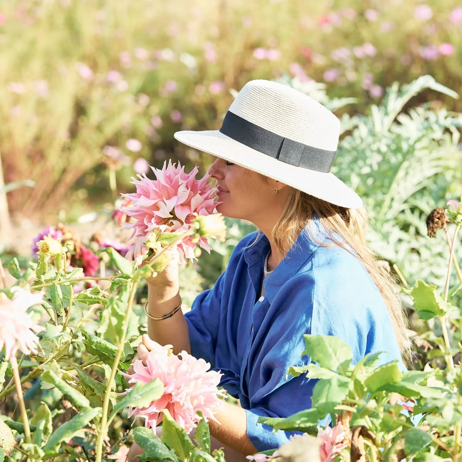 360FIVE Everyday Hat - Yucca Fedora Ivoor Zonnehoed voor Tuinieren