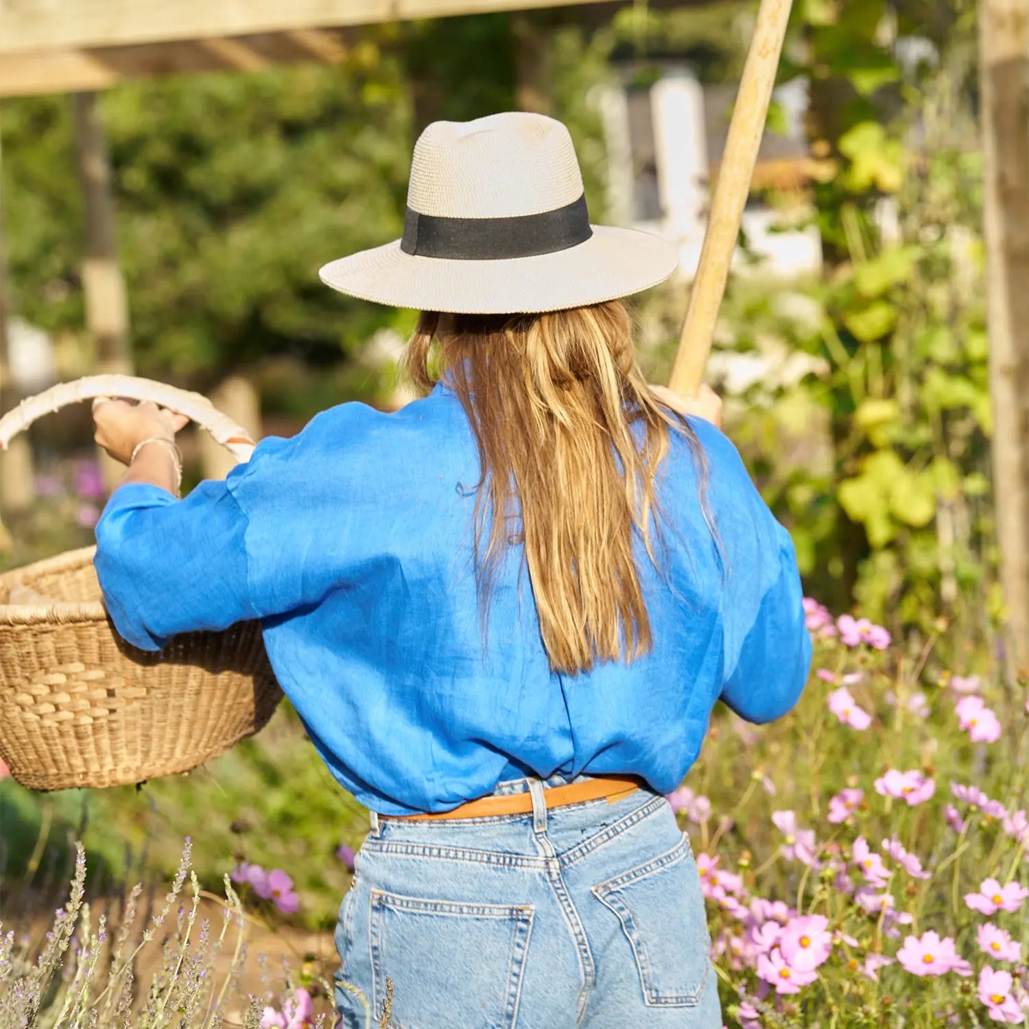 360FIVE Everyday Hat - Yucca Fedora Ivoor Zonnehoed voor Tuinieren
